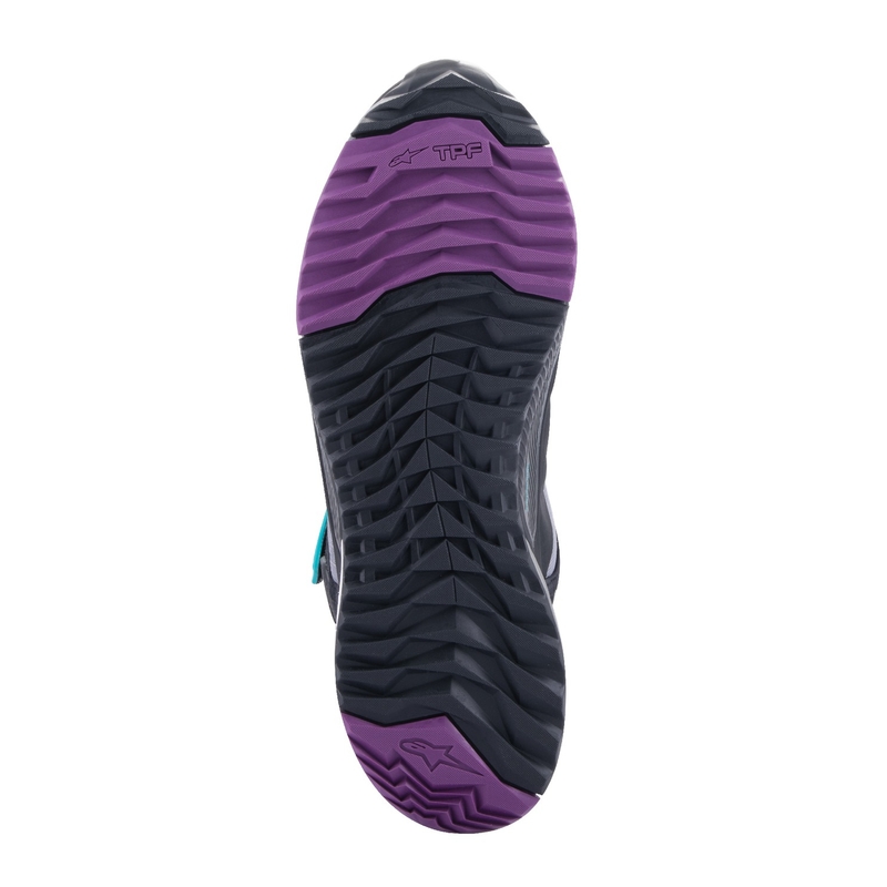 Alpinestars Γυναικείες μπότες μοτοσικλέτας Stella CR-X Drystar Black-Gray-Violet-Turquoise