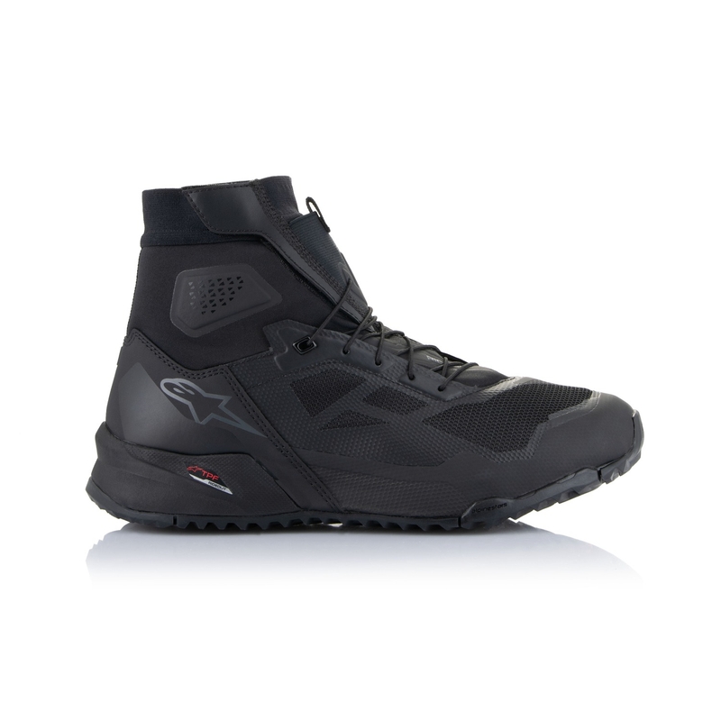 Alpinestars CR-1 μαύρες και σκούρες γκρι μπότες μοτοσικλέτας