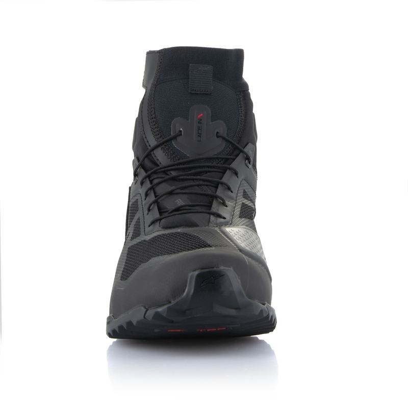 Alpinestars CR-1 μαύρες και σκούρες γκρι μπότες μοτοσικλέτας