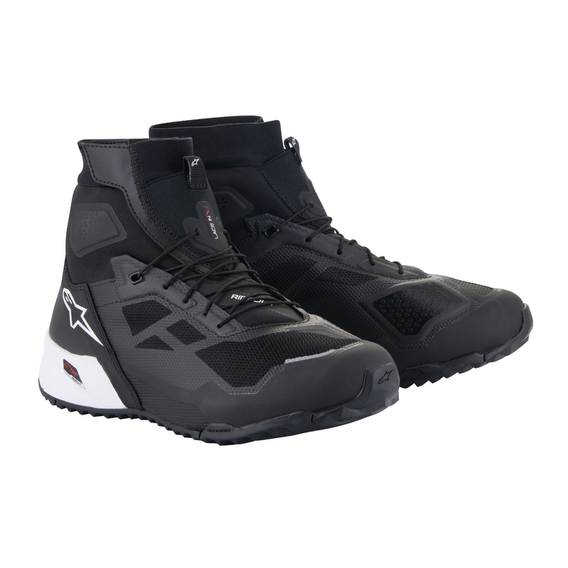 Alpinestars CR-1 μαύρες και λευκές μπότες μοτοσικλέτας