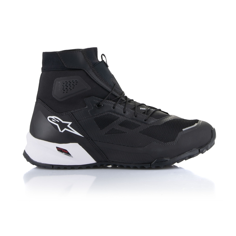 Alpinestars CR-1 μαύρες και λευκές μπότες μοτοσικλέτας