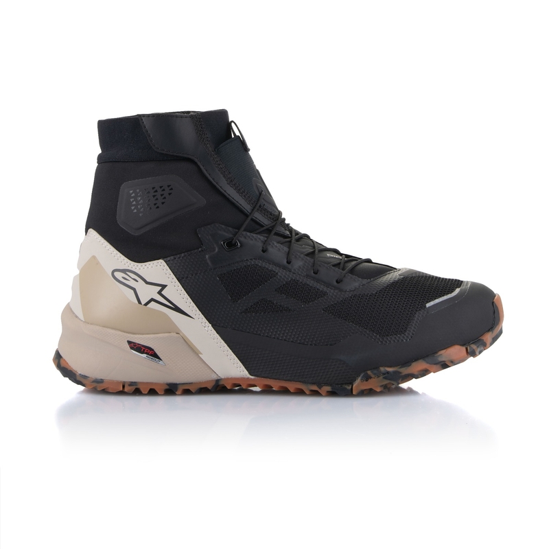 Alpinestars CR-1 μαύρες και ανοιχτές καφέ μπότες μοτοσικλέτας