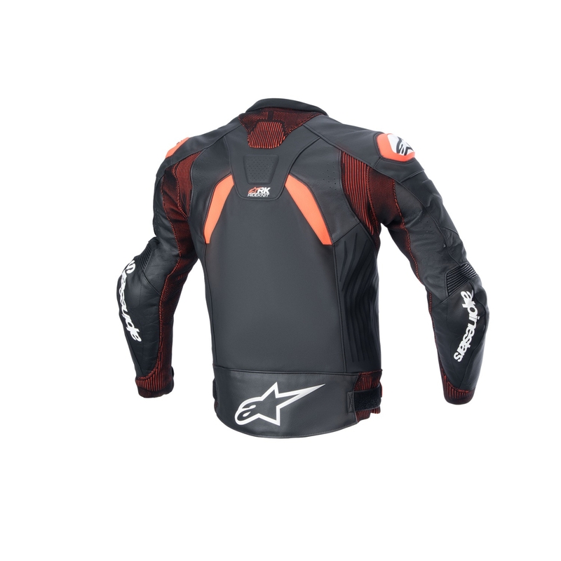 Alpinestars GP Plus R 4 Rideknit Black-Fluo Red-White δερμάτινο μπουφάν μοτοσικλέτας