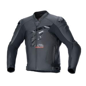 Alpinestars GP plus R 4 Airflow Μαύρο δερμάτινο μπουφάν μοτοσικλέτας