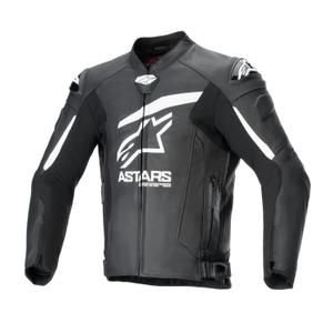Alpinestars GP plus R 4 Airflow μαύρο και λευκό δερμάτινο μπουφάν μοτοσικλέτας