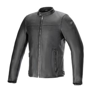 Alpinestars Blacktrack Μαύρο δερμάτινο μπουφάν μοτοσικλέτας