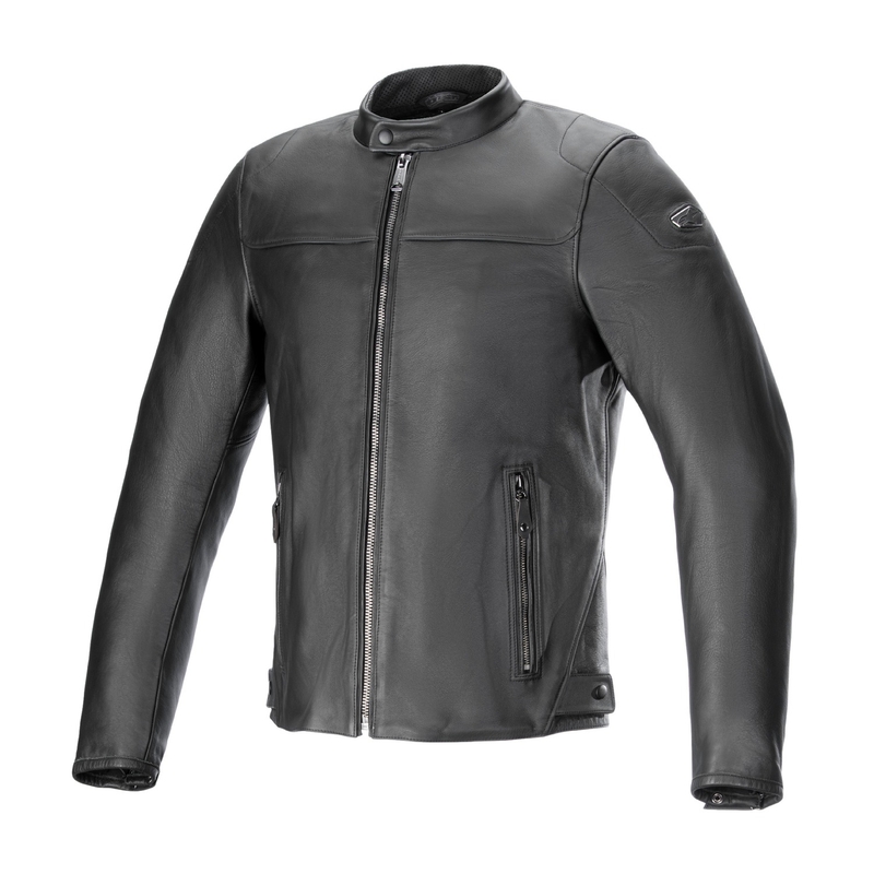 Alpinestars Blacktrack Μαύρο δερμάτινο μπουφάν μοτοσικλέτας