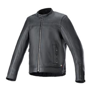Alpinestars Dyno Μαύρο δερμάτινο μπουφάν μοτοσικλέτας