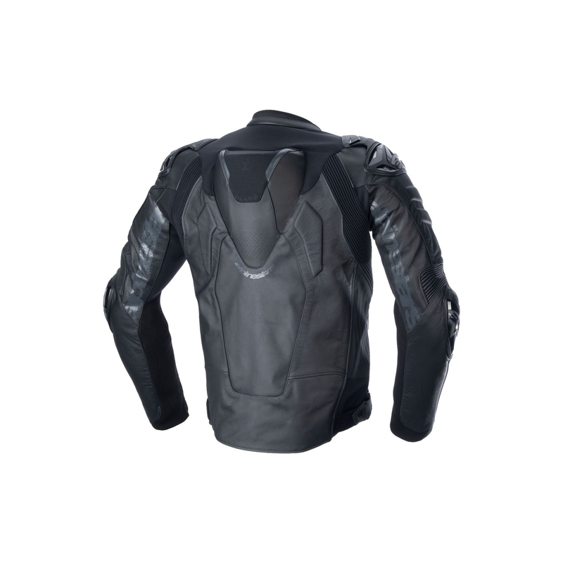 Alpinestars Atem 5 Μαύρο δερμάτινο μπουφάν μοτοσικλέτας
