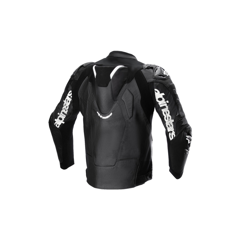 Alpinestars Atem 5 μαύρο και λευκό δερμάτινο μπουφάν μοτοσικλέτας