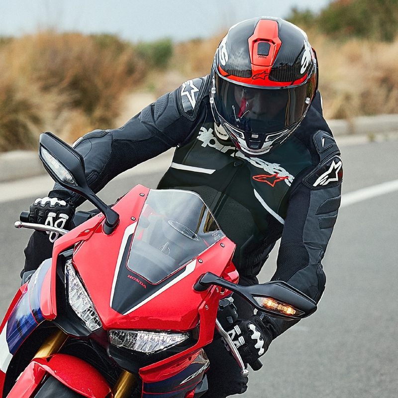 Alpinestars Atem 5 μαύρο και λευκό δερμάτινο μπουφάν μοτοσικλέτας