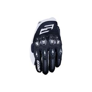 Γυναικεία γάντια μοτοσικλέτας FIVE Stunt EVO 2 Airflow Black and White