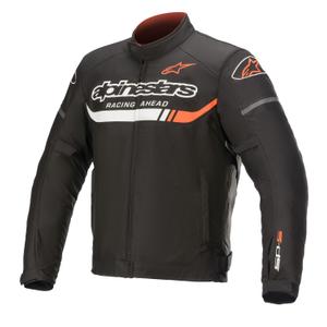 Alpinestars T-SP S Ignition Αδιάβροχο Μπουφάν μοτοσικλέτας Μαύρο-Άσπρο-Φλούο Κόκκινο