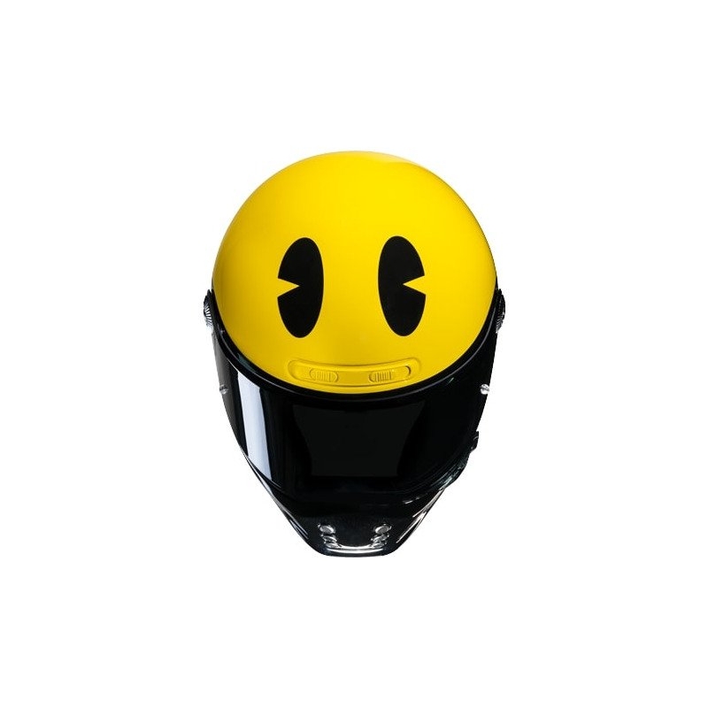 Ολοκληρωμένο κράνος μοτοσικλέτας HJC V10 Pac-man Bandai Namco κίτρινο