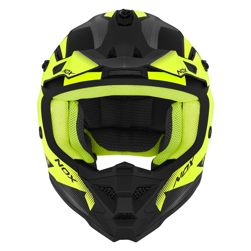 Παιδικό κράνος motocross NOX N761 MX fluo κίτρινο-μαύρο-γκρι