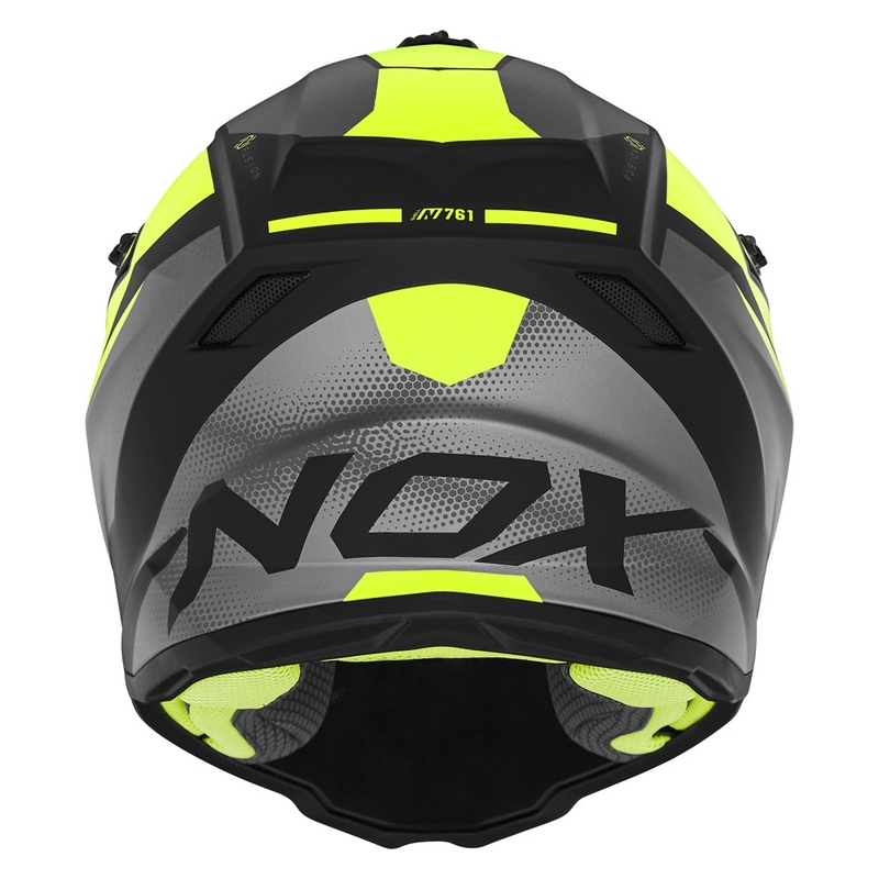 Παιδικό κράνος motocross NOX N761 MX fluo κίτρινο-μαύρο-γκρι