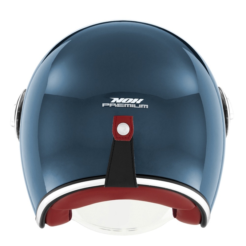 Ανοιχτό κράνος μοτοσικλέτας NOX PREMIUM Heritage petrol blue