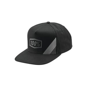 Καπέλο 100% Cornestone USA Snapback μαύρο-γκρι