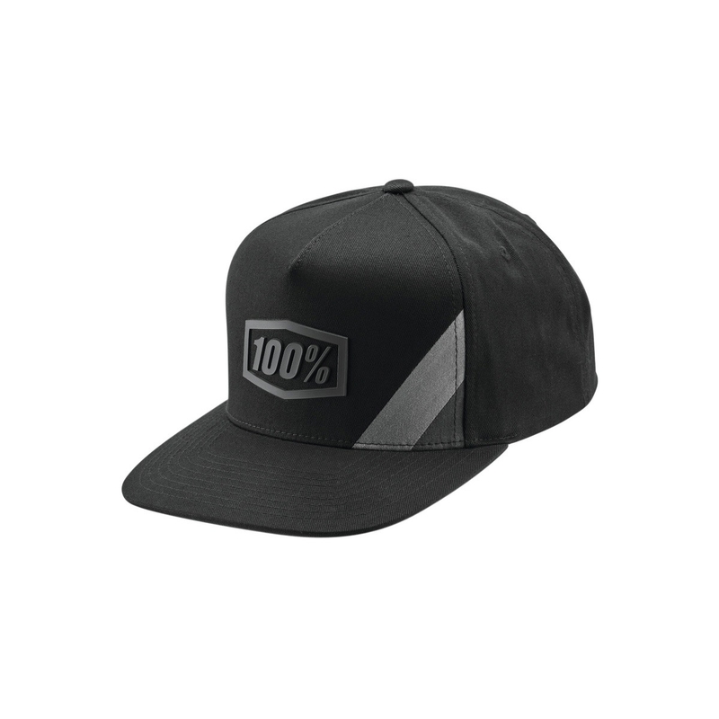 Καπέλο 100% Cornestone USA Snapback μαύρο-γκρι