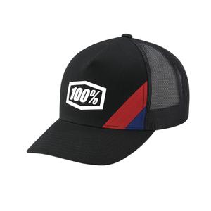 100% Cornestone X-Fit Trucker καπέλο μαύρο