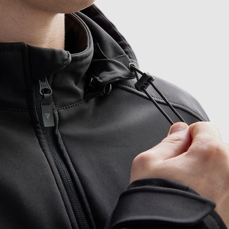 Softshell μπουφάν μοτοσικλέτας Rebelhorn Slash Μαύρο