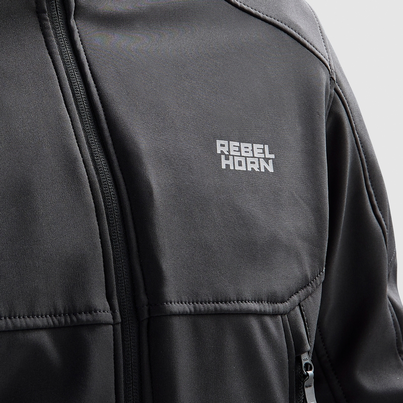Softshell μπουφάν μοτοσικλέτας Rebelhorn Slash Μαύρο