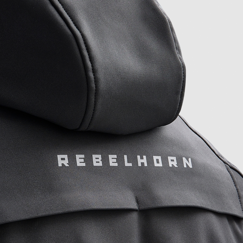 Softshell μπουφάν μοτοσικλέτας Rebelhorn Slash Μαύρο