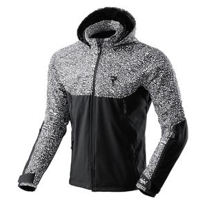Softshell μπουφάν μοτοσικλέτας Rebelhorn Slash Noriaki μαύρο και άσπρο