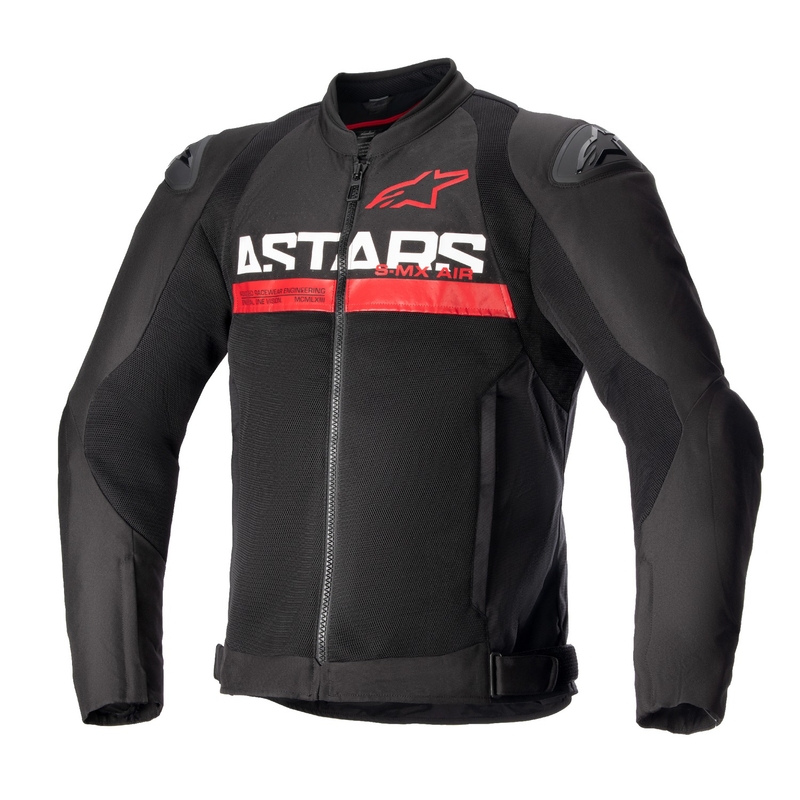 Alpinestars SMX Air μαύρο-φλούο κόκκινο μπουφάν μοτοσικλέτας