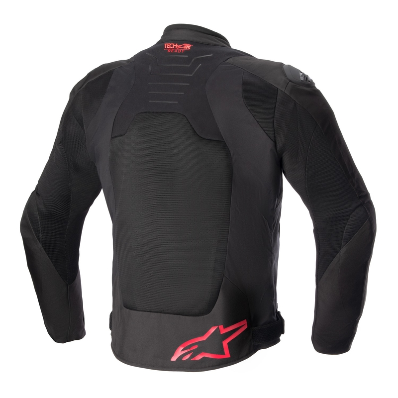 Alpinestars SMX Air μαύρο-φλούο κόκκινο μπουφάν μοτοσικλέτας