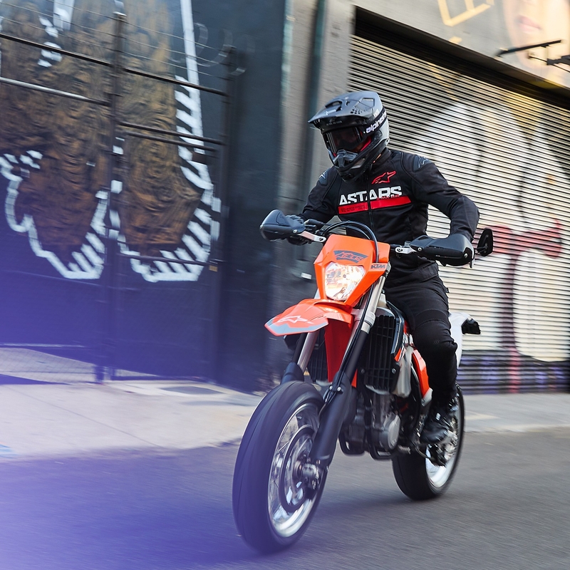 Alpinestars SMX Air μαύρο-φλούο κόκκινο μπουφάν μοτοσικλέτας