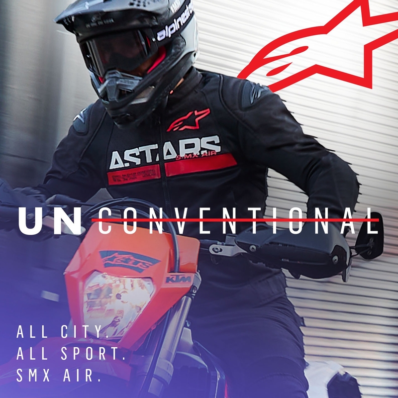 Alpinestars SMX Air μαύρο-φλούο κόκκινο μπουφάν μοτοσικλέτας