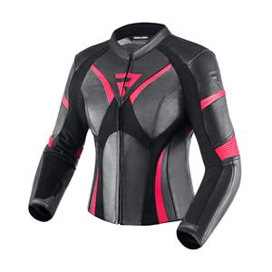 Γυναικείο μπουφάν μοτοσικλέτας Rebelhorn Rebel Black-Fluo Pink