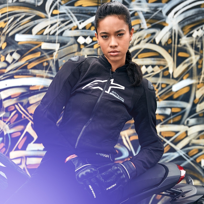 Alpinestars Stella SMX Air Γυναικείο μπουφάν μοτοσικλέτας Μαύρο