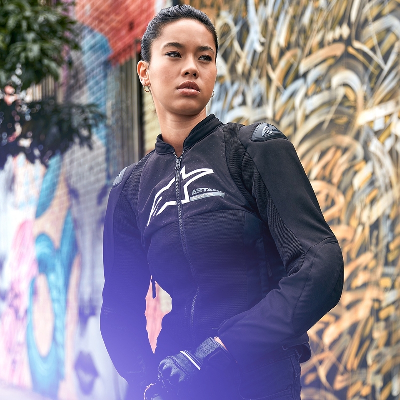 Alpinestars Stella SMX Air Γυναικείο μπουφάν μοτοσικλέτας Μαύρο