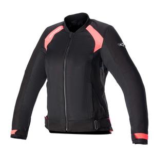 Alpinestars Stella Eloise Air 2 Γυναικείο μπουφάν μοτοσικλέτας Μαύρο-Φλούο Ροζ