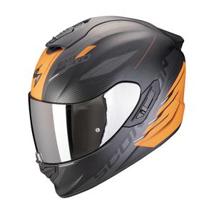 Ακέραιο κράνος μοτοσικλέτας Scorpion EXO-1400 EVO II AIR LUMA ματ μαύρο-πορτοκαλί