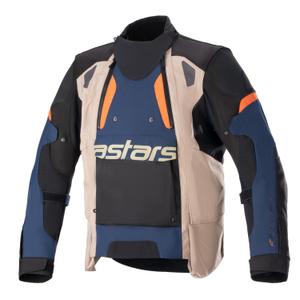Alpinestars Halo Drystar Μπουφάν μοτοσικλέτας σκούρο μπλε-χακί-πορτοκαλί-μαύρο
