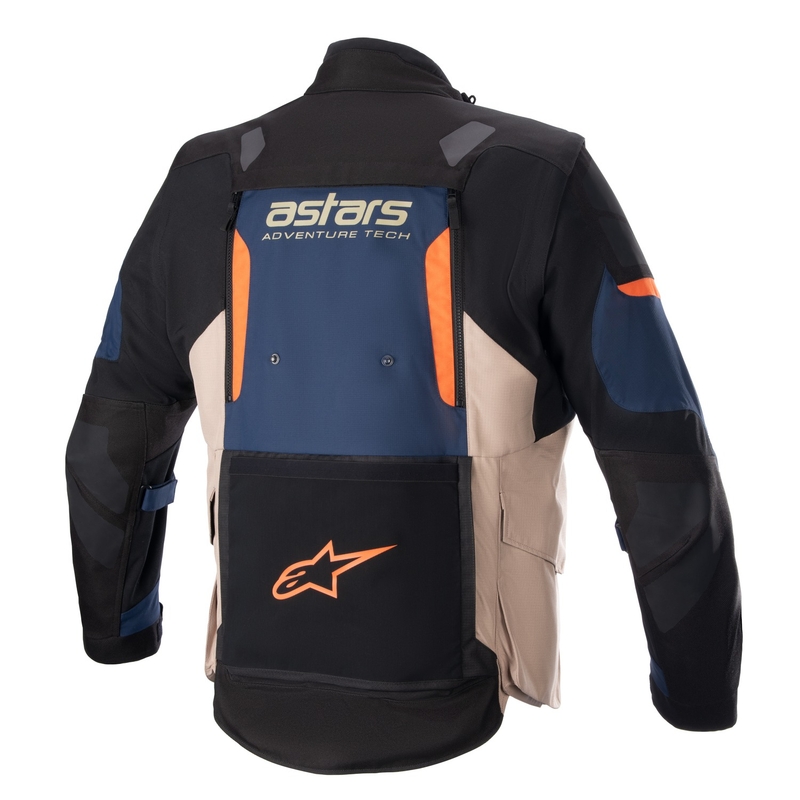 Alpinestars Halo Drystar Μπουφάν μοτοσικλέτας σκούρο μπλε-χακί-πορτοκαλί-μαύρο
