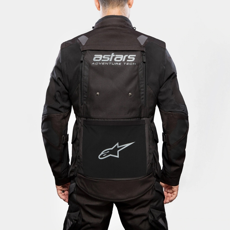 Alpinestars Halo Drystar Μπουφάν μοτοσικλέτας σκούρο μπλε-χακί-πορτοκαλί-μαύρο