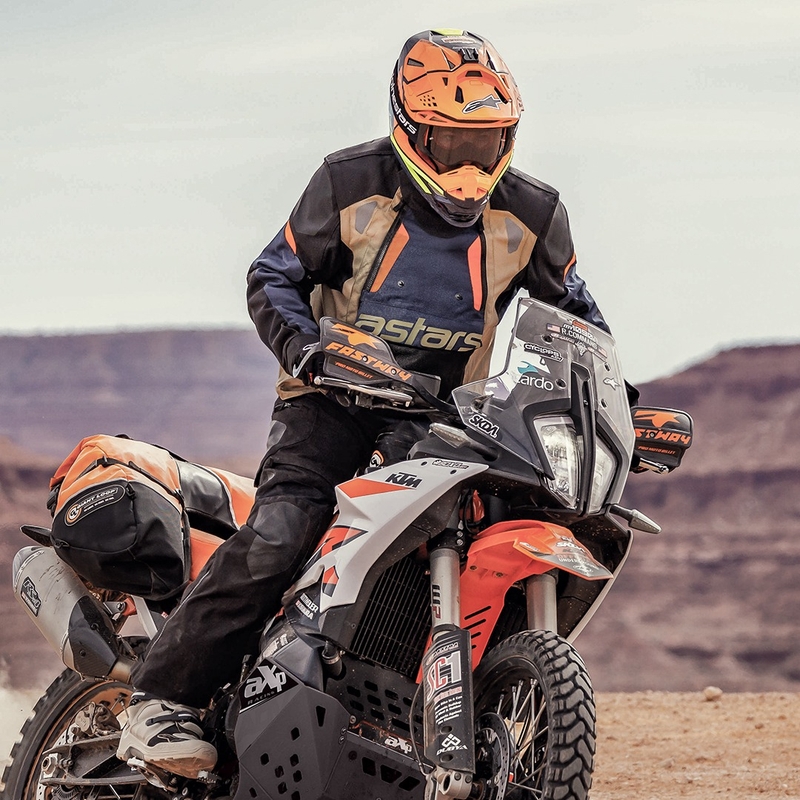 Alpinestars Halo Drystar Μπουφάν μοτοσικλέτας σκούρο μπλε-χακί-πορτοκαλί-μαύρο