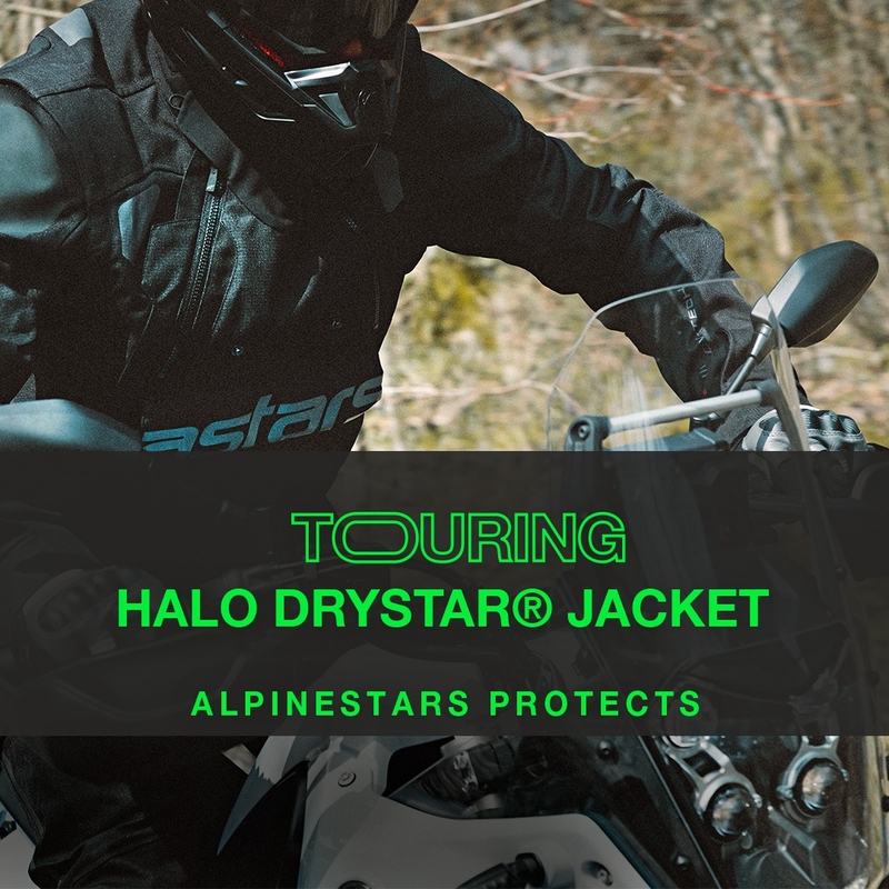 Alpinestars Halo Drystar khaki-beige-fluo κίτρινο μπουφάν μοτοσικλέτας