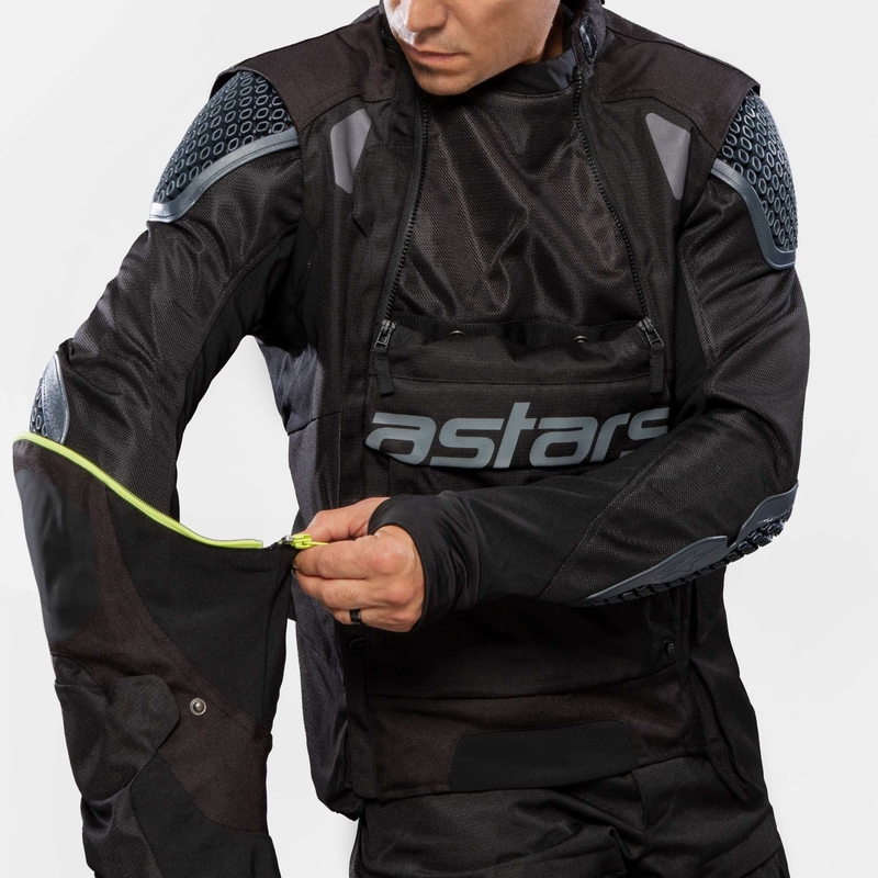 Alpinestars Halo Drystar khaki-beige-fluo κίτρινο μπουφάν μοτοσικλέτας