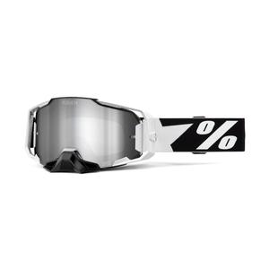 Γυαλιά Motocross 100% - ΗΠΑ ARMEGA Renen ασημί plexi