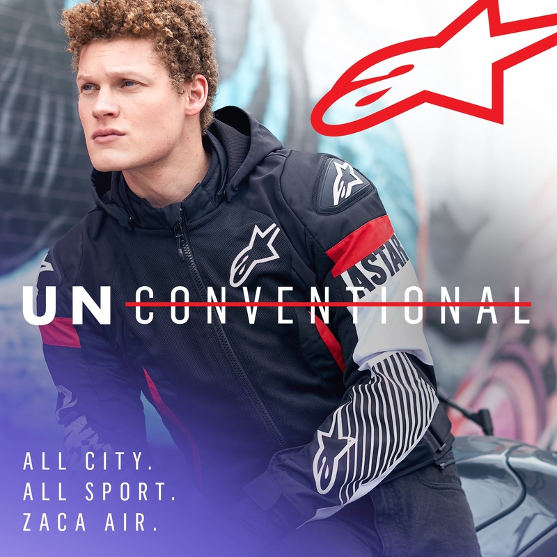Alpinestars Zaca Air Αδιάβροχο μπουφάν μοτοσικλέτας Μαύρο-λευκό-φλούο κόκκινο