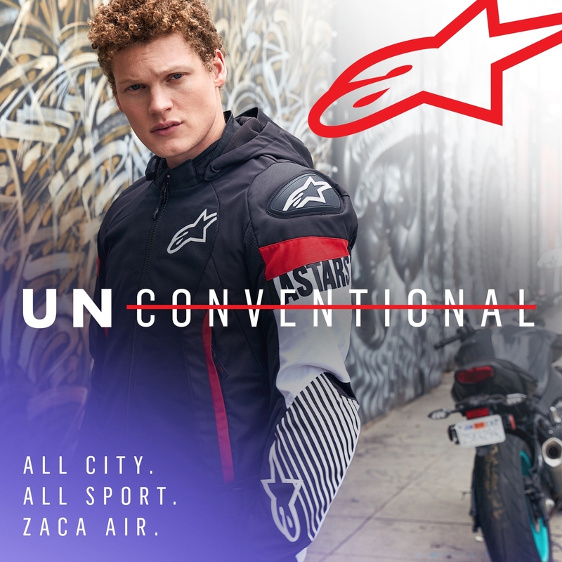 Alpinestars Zaca Air Αδιάβροχο μπουφάν μοτοσικλέτας Μαύρο-λευκό-φλούο κόκκινο
