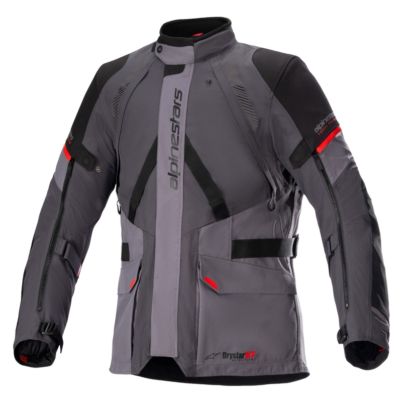Alpinestars Monteira Drystar XF σκούρο γκρι-μαύρο-κόκκινο μπουφάν μοτοσικλέτας