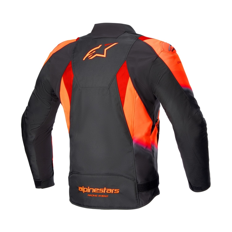 Alpinestars T-SP 1 2 αδιάβροχο μαύρο-φλούο κόκκινο μπουφάν μοτοσικλέτας