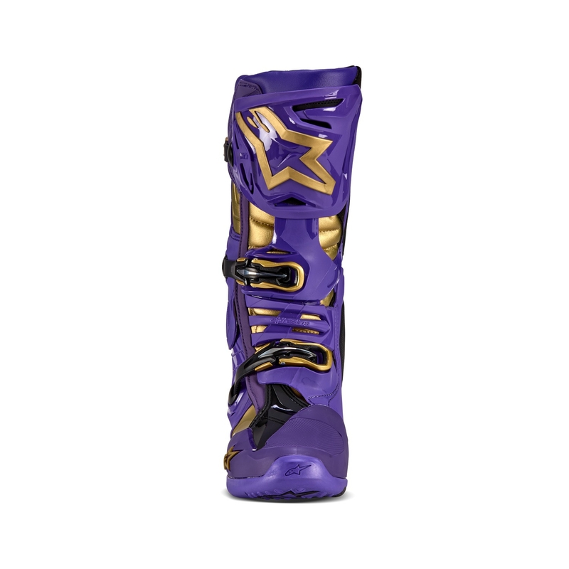 Alpinestars Tech 10 Μπότες μοτοσικλέτας περιορισμένης έκδοσης Champ Purple and Gold