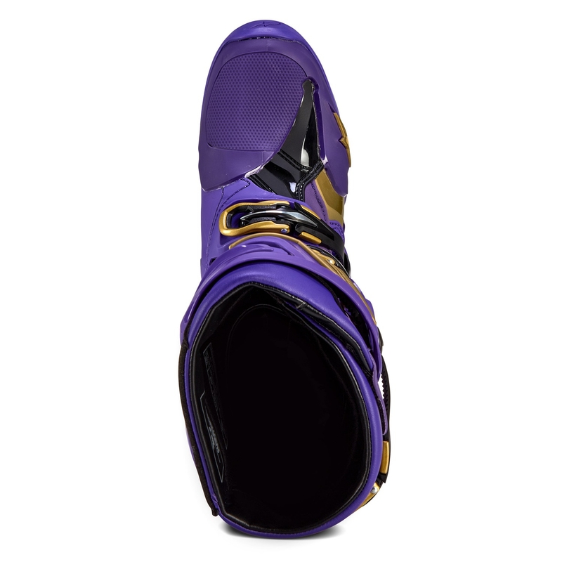 Alpinestars Tech 10 Μπότες μοτοσικλέτας περιορισμένης έκδοσης Champ Purple and Gold
